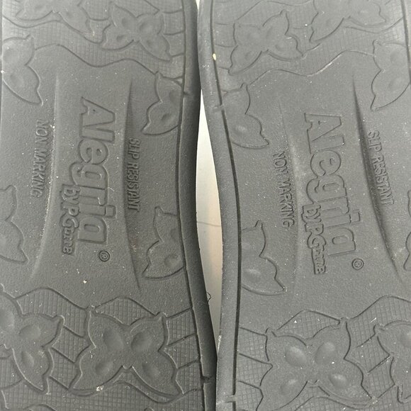 Alegria By PG Lite Womens Floral Slip-Resistant Leather Flats Size 7 - Picture 6 of 8